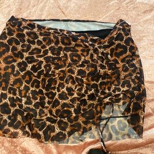 Bathing suit bottom cover skirt waterproof